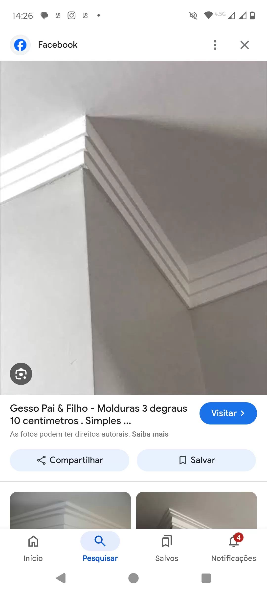 Instalação de sancas e estruturas de gesso