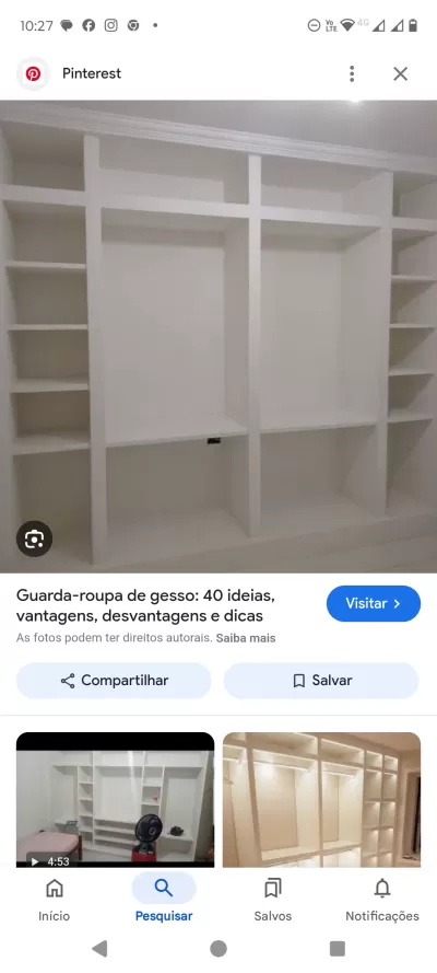 Instalação de gesso em tetos