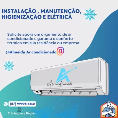 Instalação, conserto e limpeza de ar condicionado